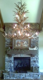 Reproduction Apache White-tail / Mule Deer Chandelier CRL-8XXL