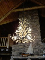 Real Antler White-tail / Mule Deer Cascade Chandelier