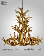 Real Antler Mule Deer Colorado Chandelier MDINVTCASC