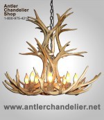 Real Antler Mule Deer Cascade Chandelier MDCASCM-6