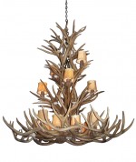 Real Antler Mule Deer Grand Teton Chandelier MDTSPR-4
