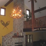Reproduction White-tail / Mule Deer Combo Chandelier