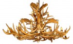 Real Antler Fallow / Mule Deer / Elk Oval Chandelier ElkFalMd