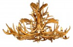 Real Antler Fallow / Mule Deer / Elk Pool Table Chandelier ElkFalMdPool