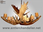 Real Antler Moose Single-Tier Chandelier MooseSnglTr