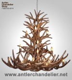 Reproduction Apache White-tail / Mule Deer Chandelier CRL-8XXL