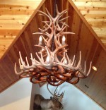 Reproduction XXL White-Tail Cascade Chandelier CRL-26
