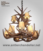 Reproduction 12 light White-tail Chandelier CRS-2XL