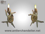 Real Antler One Light White-Tail Sconce