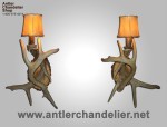 Real Antler One Light White-Tail Sconce