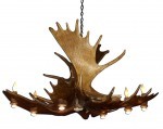 Our Pool Table Antler Chandeliers